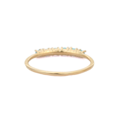 14K Yellow Gold Turquoise Ring - VR Jewels