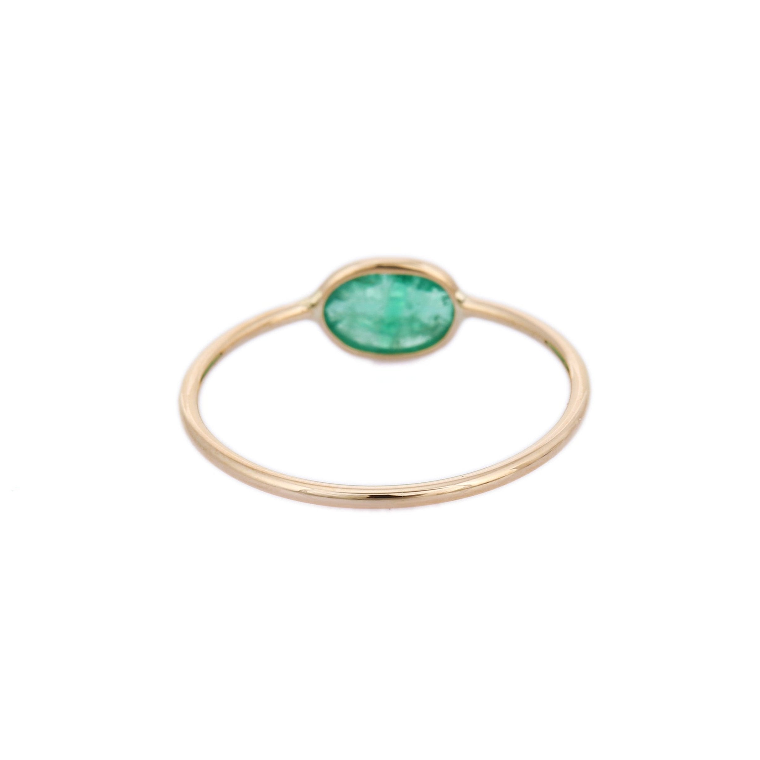 18K Gold Emerald Ring - VR Jewels