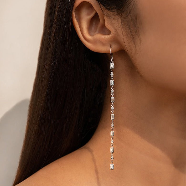 18K Gold Shoulder Duster Earrings - VR Jewels