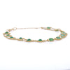 18K Natural Round Cut Emerald Bracelet Thumbnail