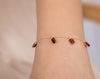 18K Natural Garnet Bracelet Thumbnail