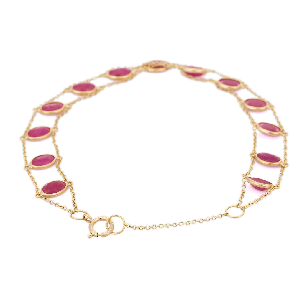 18K Natural Ruby Bracelet Image