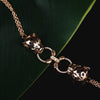 18K Rose Gold Emerald Panther Bracelet Thumbnail