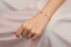 18K Ruby and Emerald Gemstone Bracelet Thumbnail