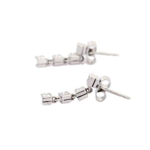 18K Solid White Gold Earring - VR Jewels