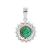 18K Gold Emerald Pendant Thumbnail