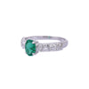 18K White Gold Emerald Ring Thumbnail