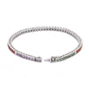 18K White Gold Multi Sapphire Diamond Bracelet Thumbnail