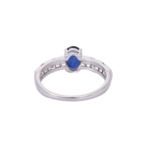 18K White Gold Sapphire Ring - VR Jewels