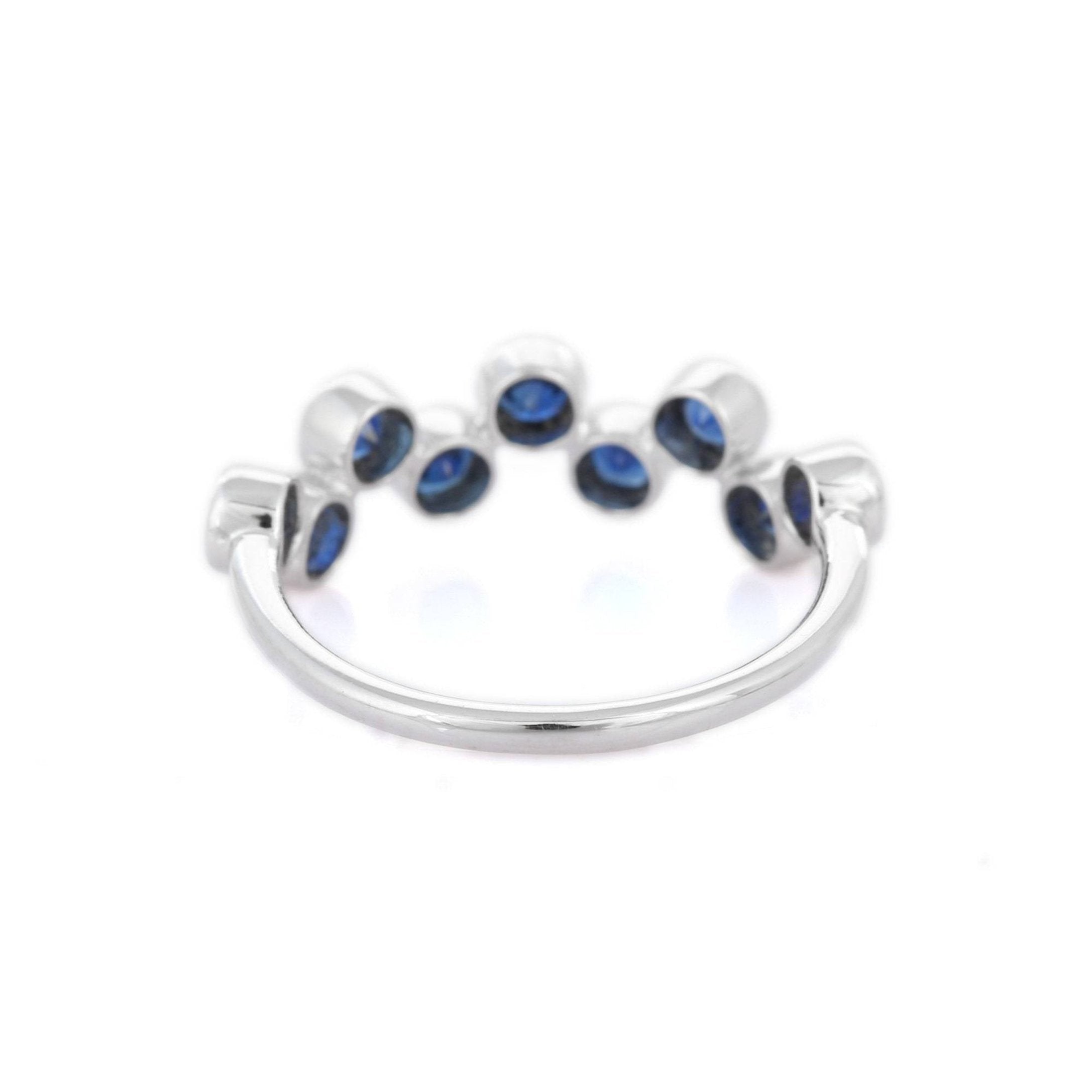 18K White Gold Sapphire Ring - VR Jewels