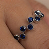 18K White Gold Sapphire Ring Thumbnail