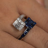 18K White Gold Sapphire Ring Thumbnail