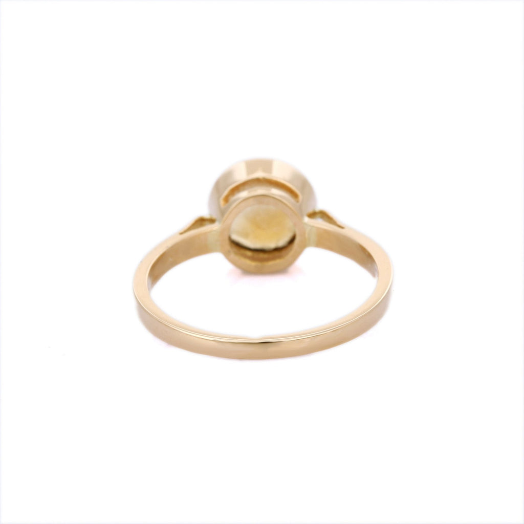 18K Yellow Gold Citrine Ring Image