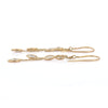 18K Yellow Gold Layered Chain Diamond Earrings Thumbnail