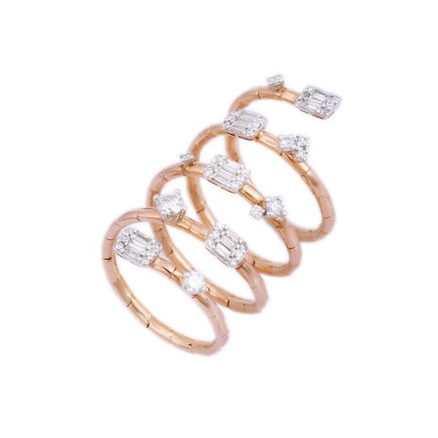 18K Yellow Gold Diamond Ring - VR Jewels