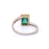 18K Yellow Gold Emerald Diamond Ring Thumbnail