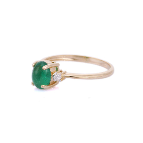18K Yellow Gold Emerald Ring - VR Jewels