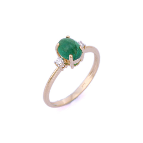 18K Yellow Gold Emerald Ring - VR Jewels