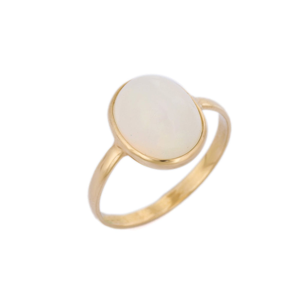 18K Yellow Gold Opal Ring Image