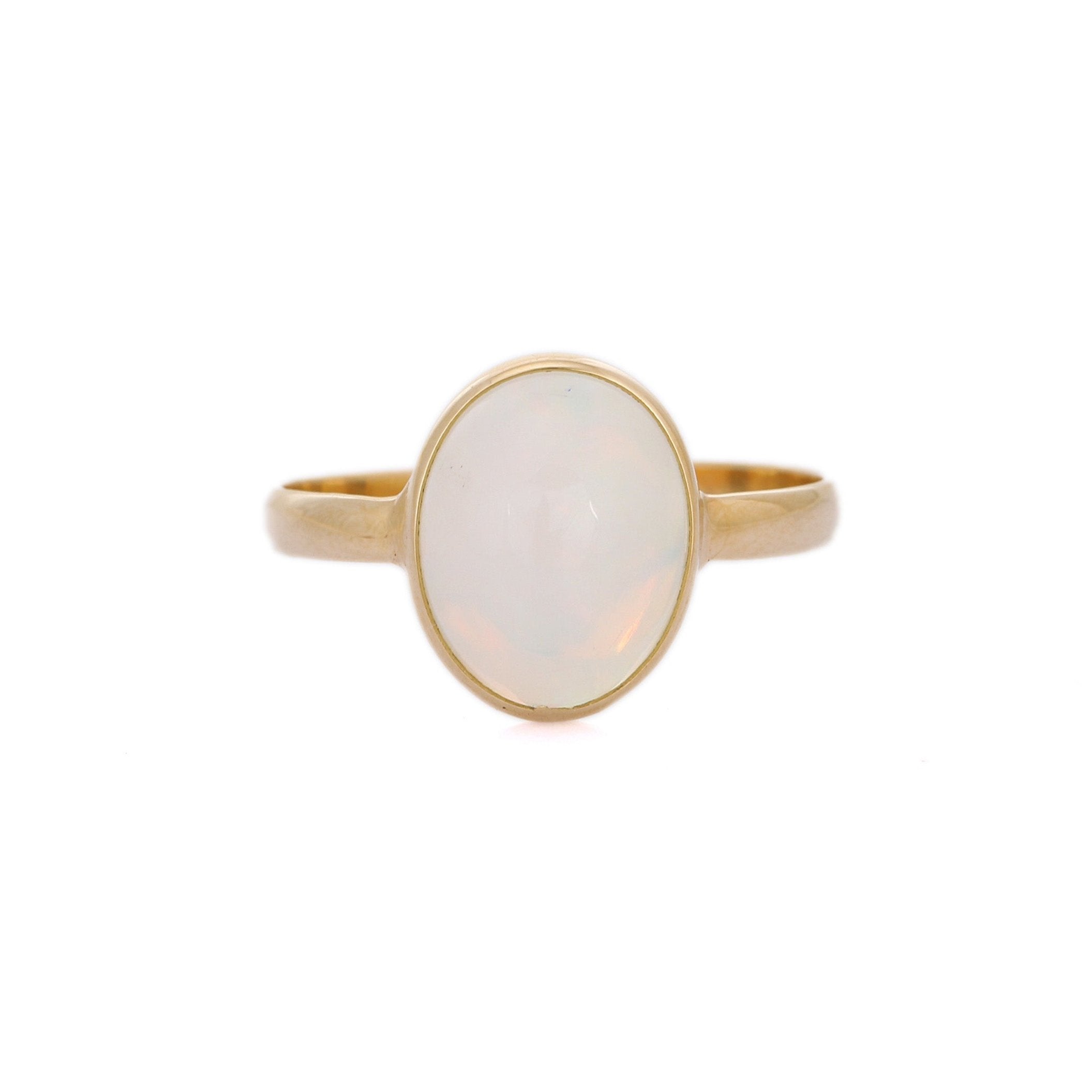 18K Yellow Gold Opal Ring - VR Jewels
