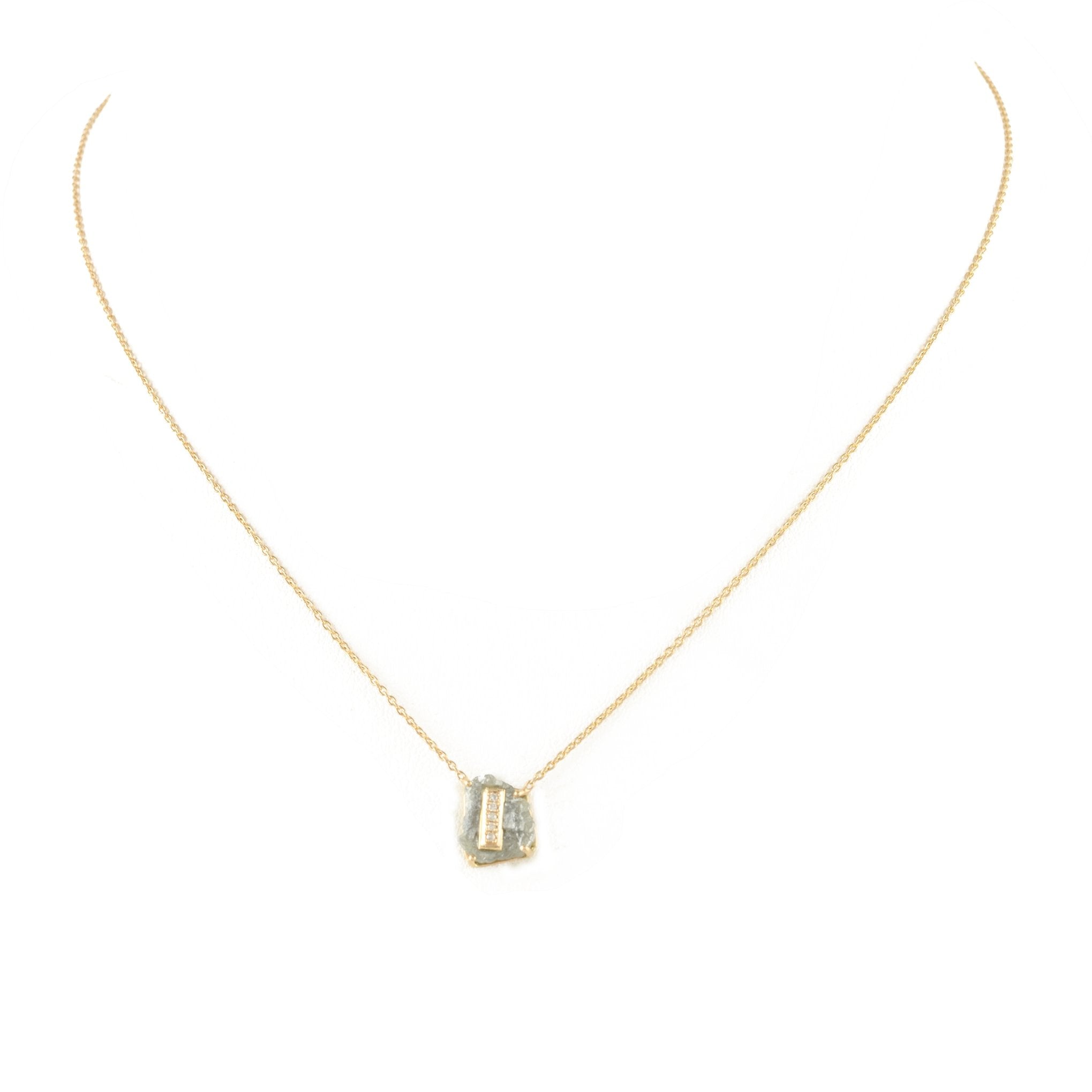 18K Yellow Gold Personalize Initial Pendant - VR Jewels