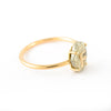18K Gold Personalized Initial Ring with Diamond Thumbnail
