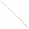 18K Yellow Gold Pink Sapphire Bracelet Thumbnail