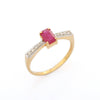 18K Yellow Gold Ruby Ring Thumbnail