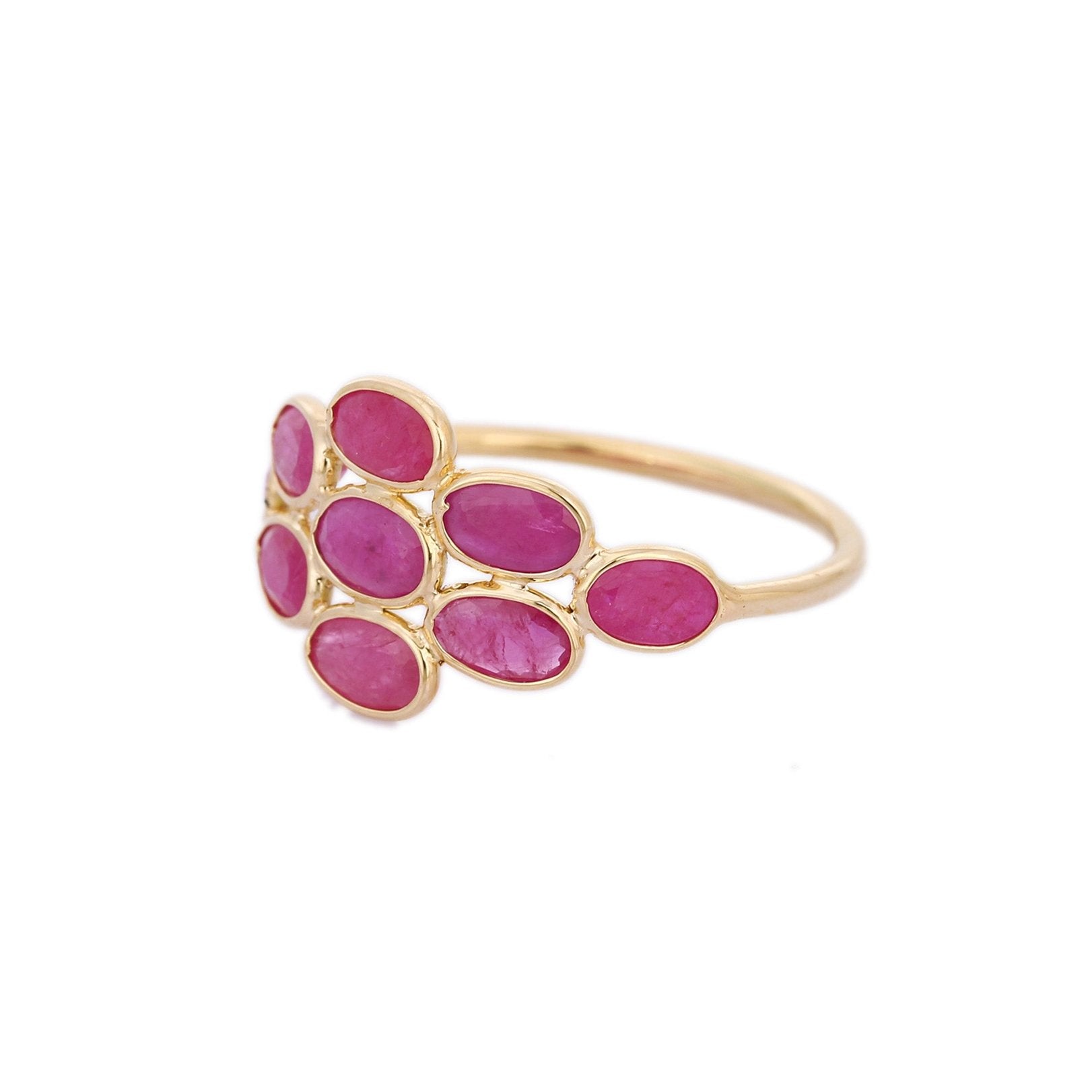 18K Yellow Gold Ruby Ring - VR Jewels