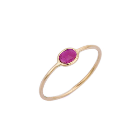 18K Yellow Gold Ruby Ring - VR Jewels