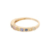 18K Gold Rainbow Sapphire Ring Thumbnail