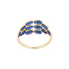 18K Yellow Gold Unique Sapphire Ring Thumbnail
