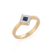 18K Yellow Gold Sapphire Ring Thumbnail