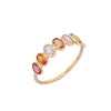 18K Gold Tourmaline Half Eternity Band Thumbnail