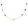 18K Multi-Gemstone Chain Necklace Thumbnail
