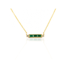 18K Gold Emerald Necklace Thumbnail