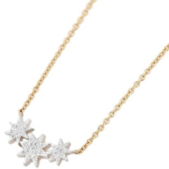 14K Star Diamond Pendant Necklace