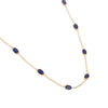 18K Yellow Gold Blue Sapphire Necklace Thumbnail