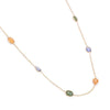 18K Multi Sapphire Stone Necklace Thumbnail