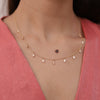 18K Gold Diamond Charm Necklace Thumbnail