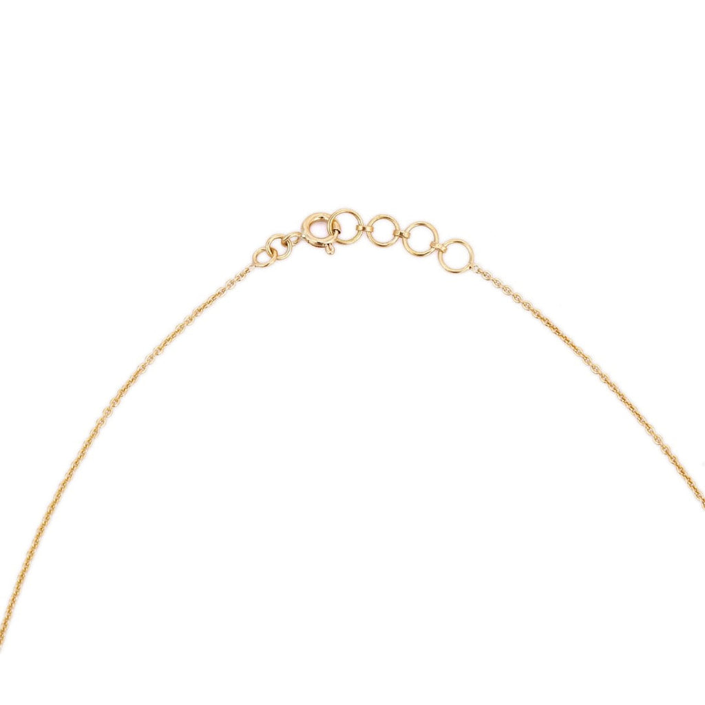 18K Yellow Gold Diamond Necklace Image