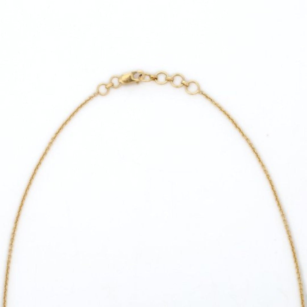 18K Blue Topaz Drop Chain Necklace Image