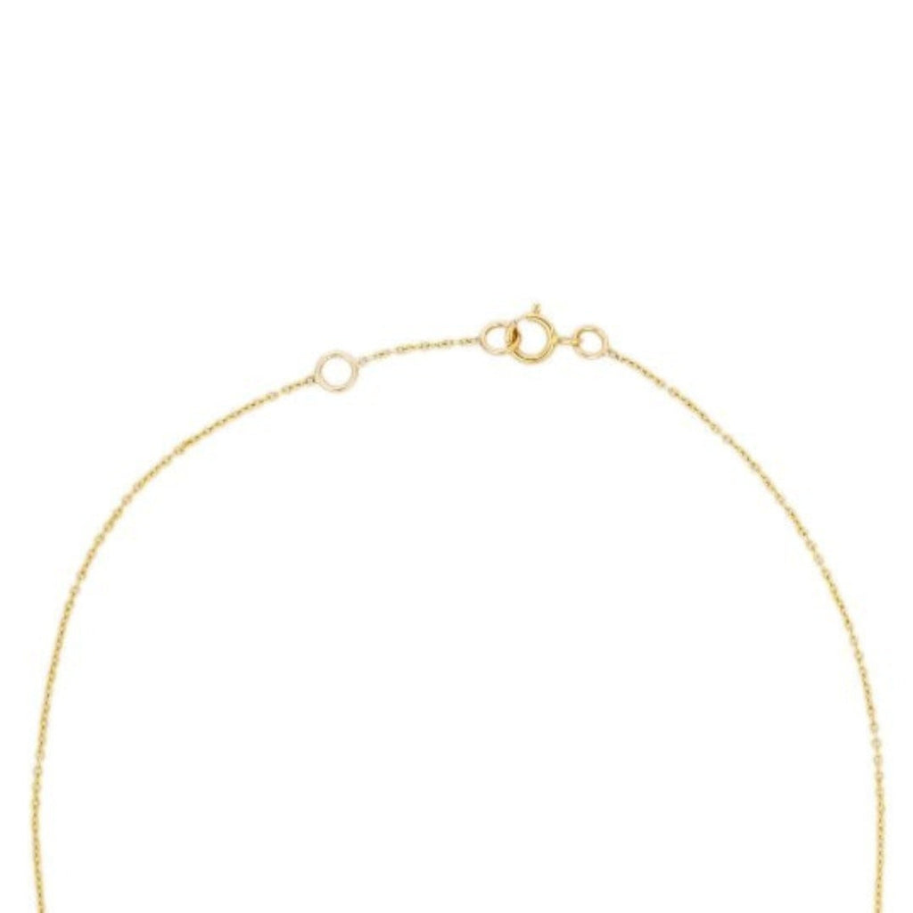 18K  Gold Crystal Drop Necklace Image