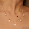 18K  Gold Crystal Drop Necklace Thumbnail