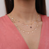 18K Gold Diamond Charm Necklace Thumbnail