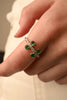 14K Gold Emerald Statement Ring Thumbnail