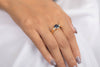 14K Gold Sapphire & Diamond Wedding Ring Thumbnail